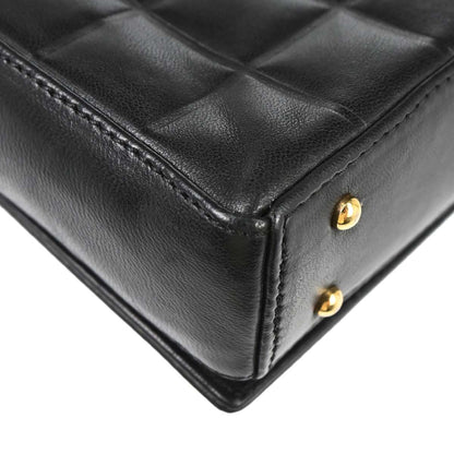 Chanel Black Lambskin Choco Bar Shoulder Bag