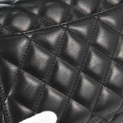 Chanel 2005-2006 Black Lambskin Top Handle Handbag