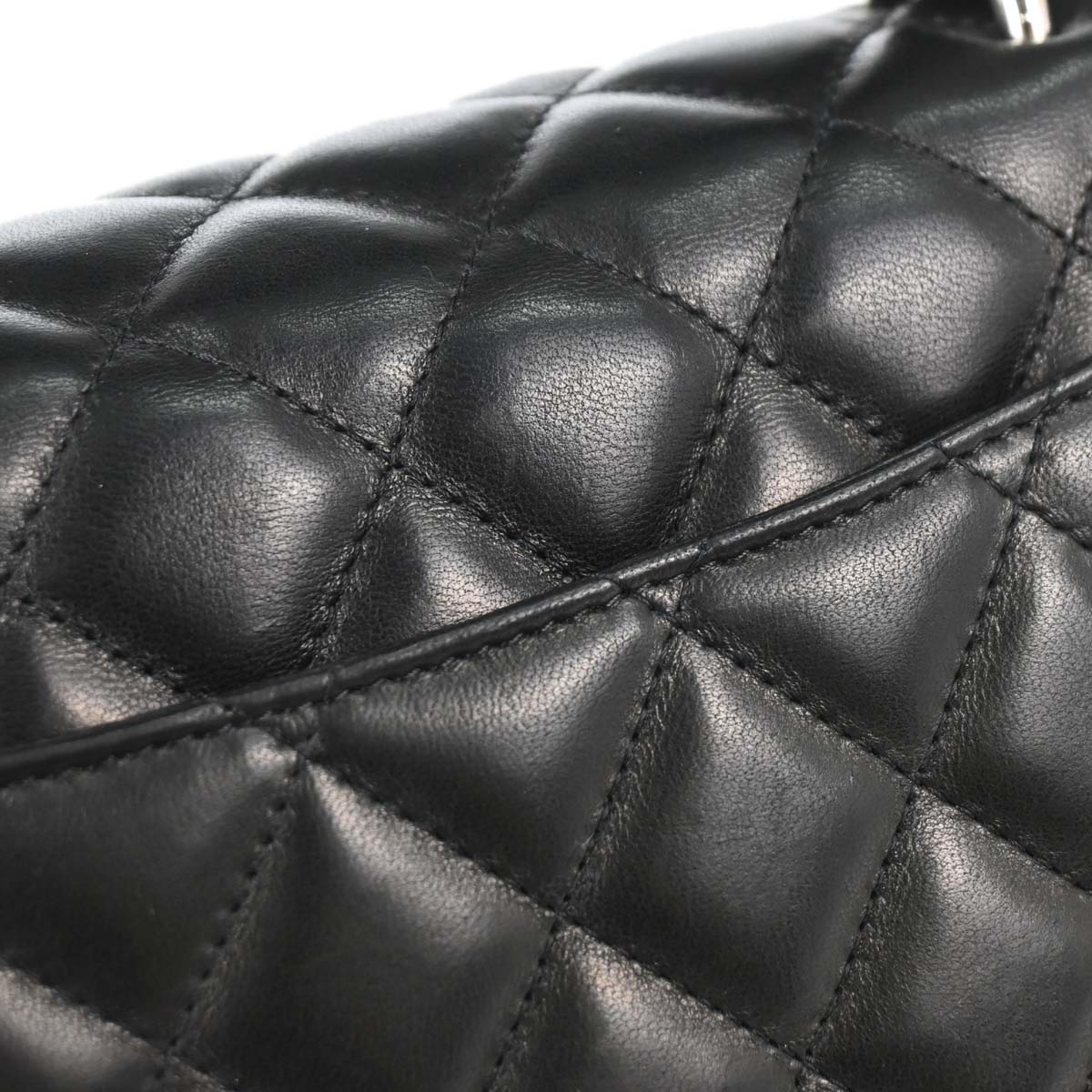 Chanel 2005-2006 Black Lambskin Top Handle Handbag