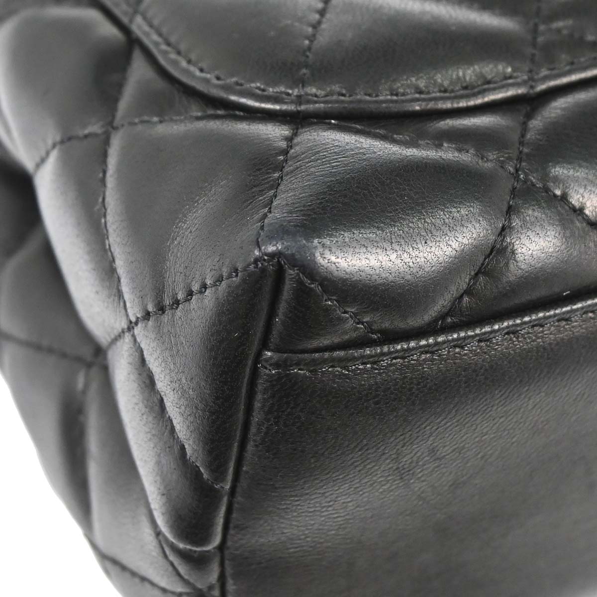 Chanel 2005-2006 Black Lambskin Top Handle Handbag