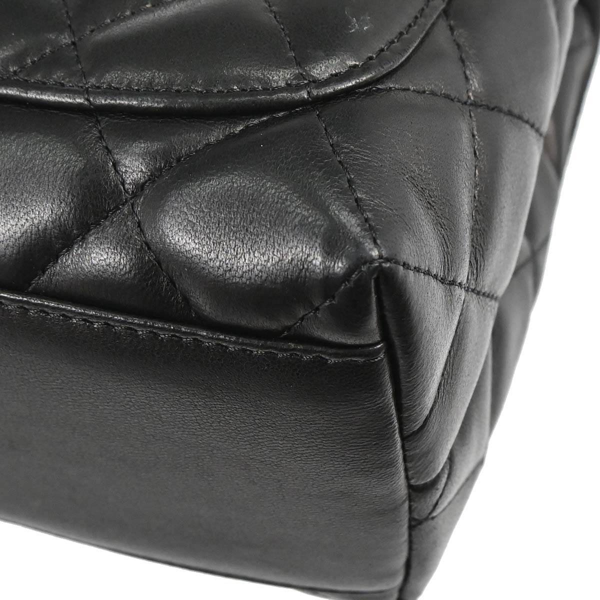 Chanel 2005-2006 Black Lambskin Top Handle Handbag
