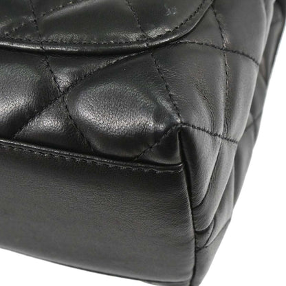 Chanel 2005-2006 Black Lambskin Top Handle Handbag