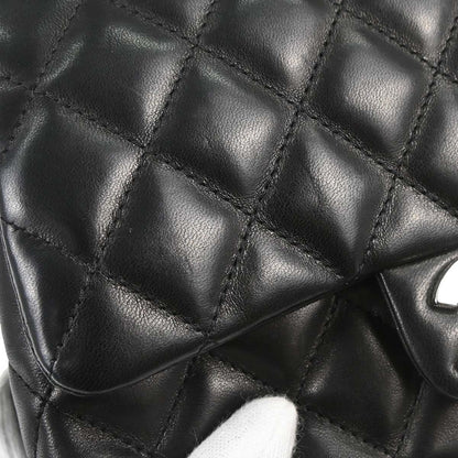 Chanel 2005-2006 Black Lambskin Top Handle Handbag