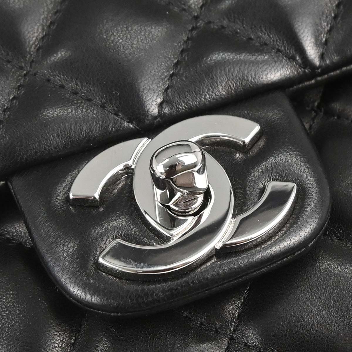 Chanel 2005-2006 Black Lambskin Top Handle Handbag