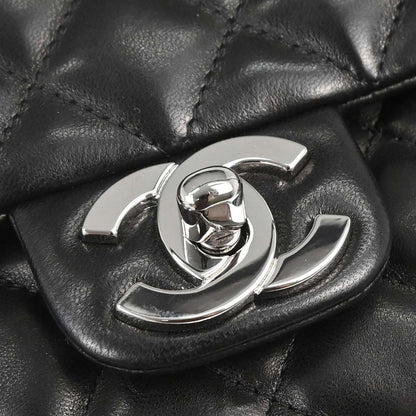 Chanel 2005-2006 Black Lambskin Top Handle Handbag