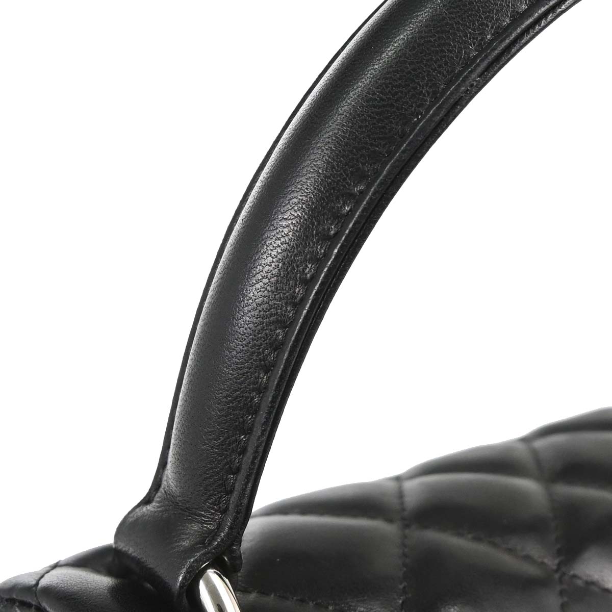 Chanel 2005-2006 Black Lambskin Top Handle Handbag