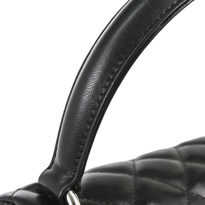 Chanel 2005-2006 Black Lambskin Top Handle Handbag