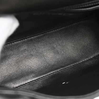 Chanel 2005-2006 Black Lambskin Top Handle Handbag