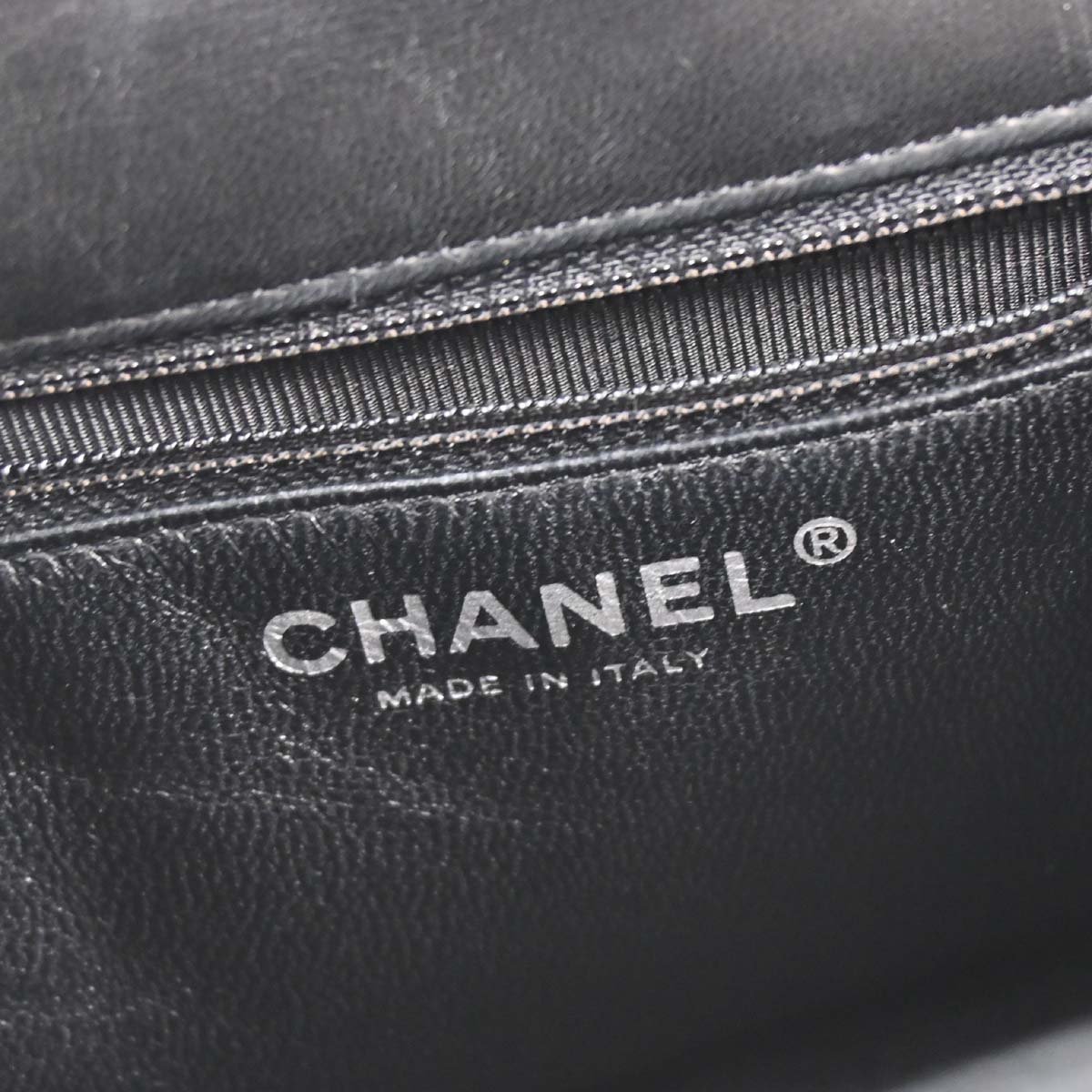 Chanel 2005-2006 Black Lambskin Top Handle Handbag