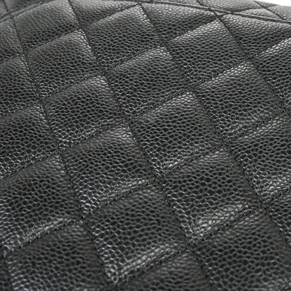 Chanel 2012-2013 Black Caviar Skin Grand Shopping Tote GST Chain Handbag