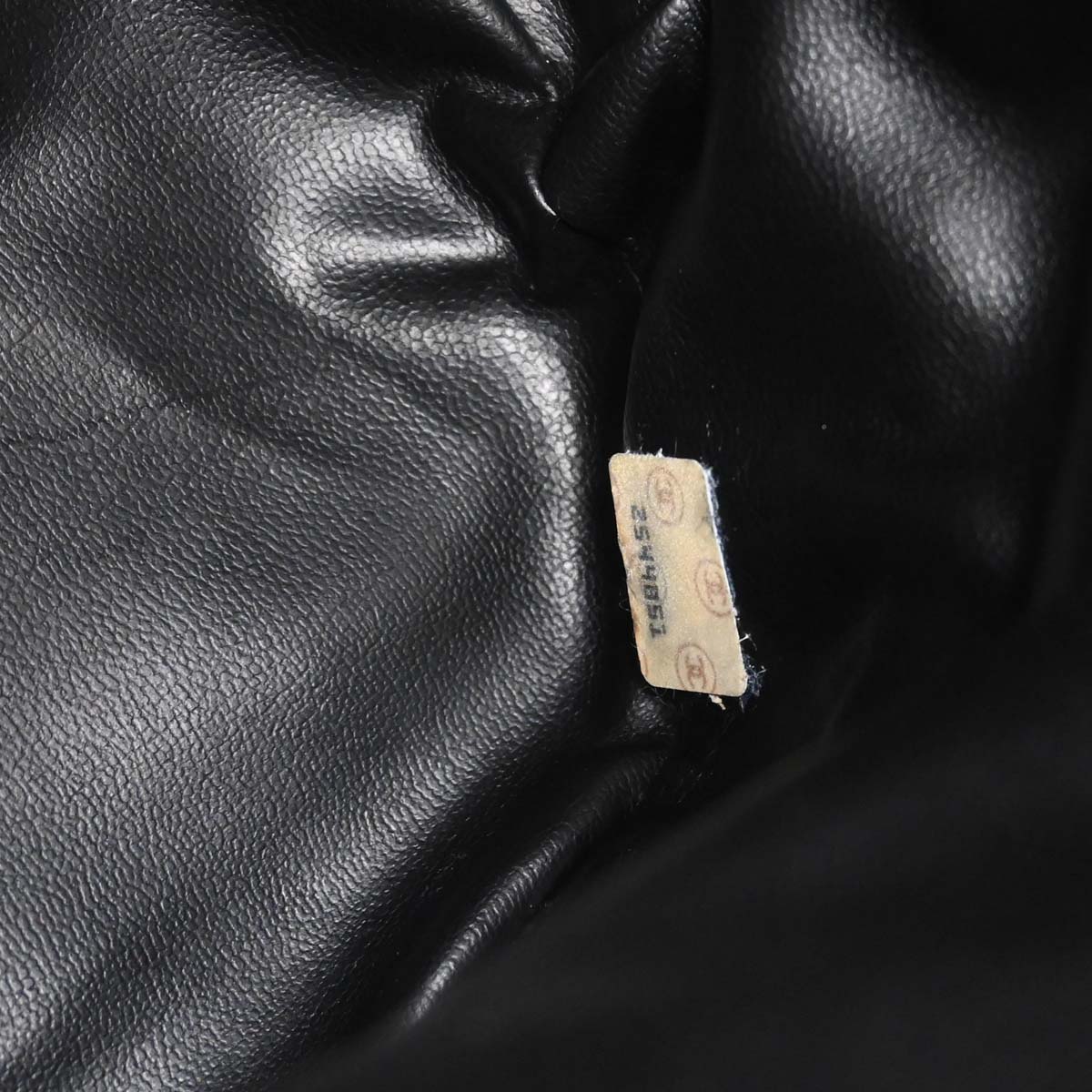 Chanel Black Lambskin Triple CC Drawstring Shoulder Bag