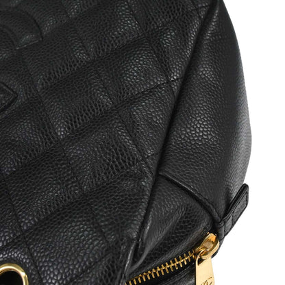 Chanel 2005-2006 Black Caviar Skin Petite Timeless Tote PTT Chain Handbag