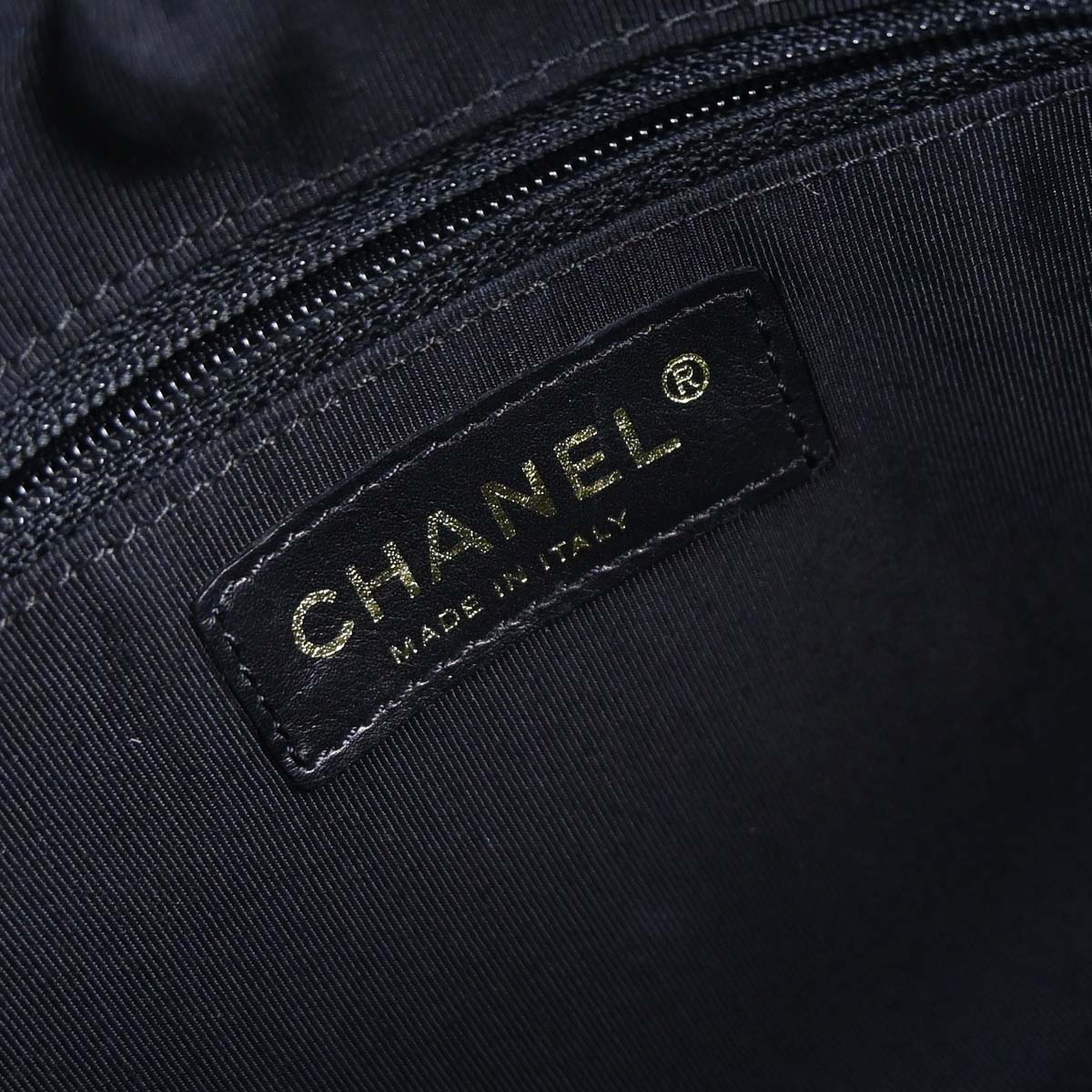 Chanel 2005-2006 Black Caviar Skin Petite Timeless Tote PTT Chain Handbag