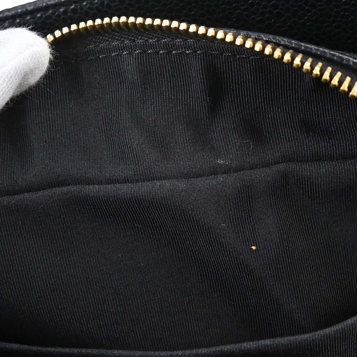 Chanel 2005-2006 Black Caviar Skin Petite Timeless Tote PTT Chain Handbag