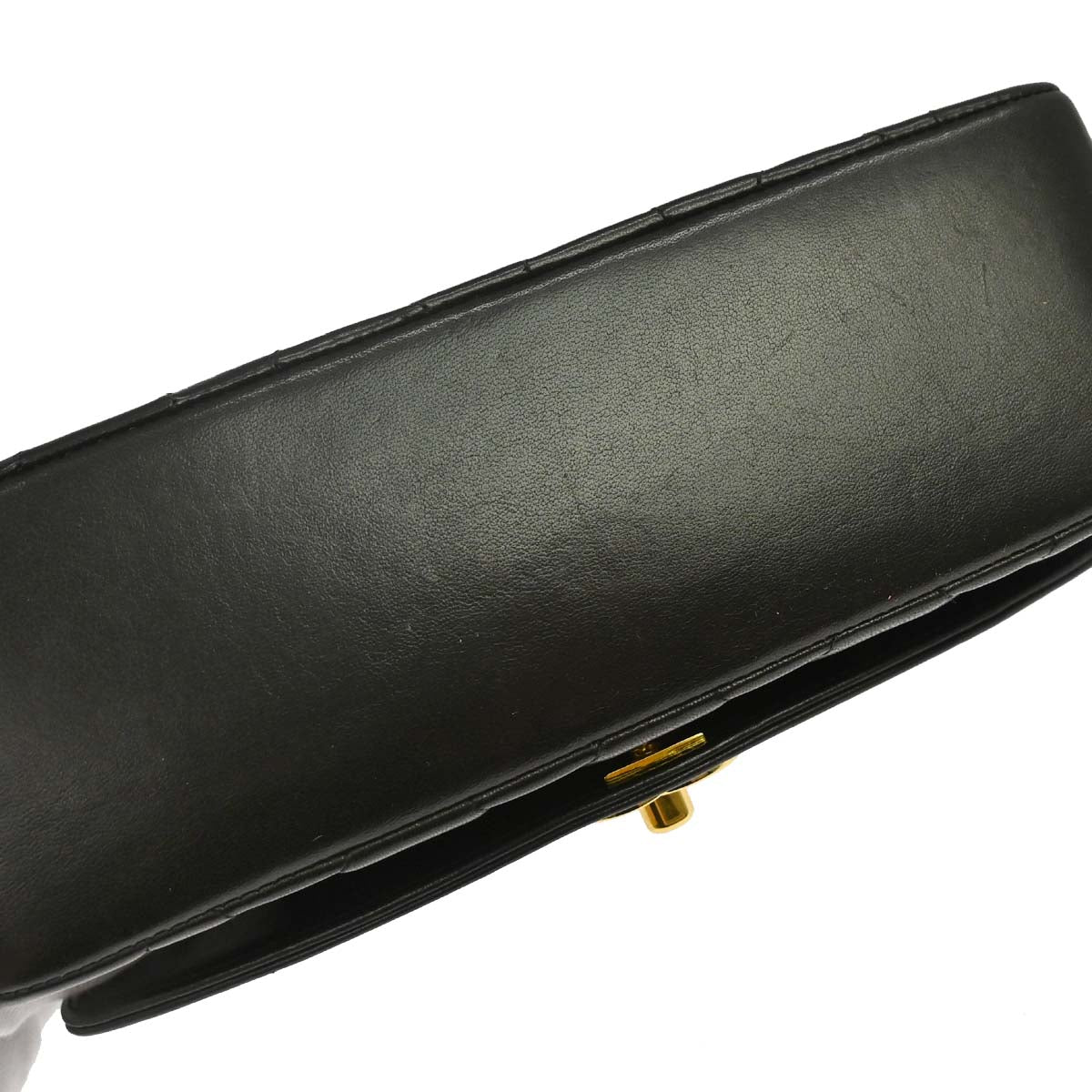Chanel 1994-1996 Black Lambskin Small Diana Shoulder Bag