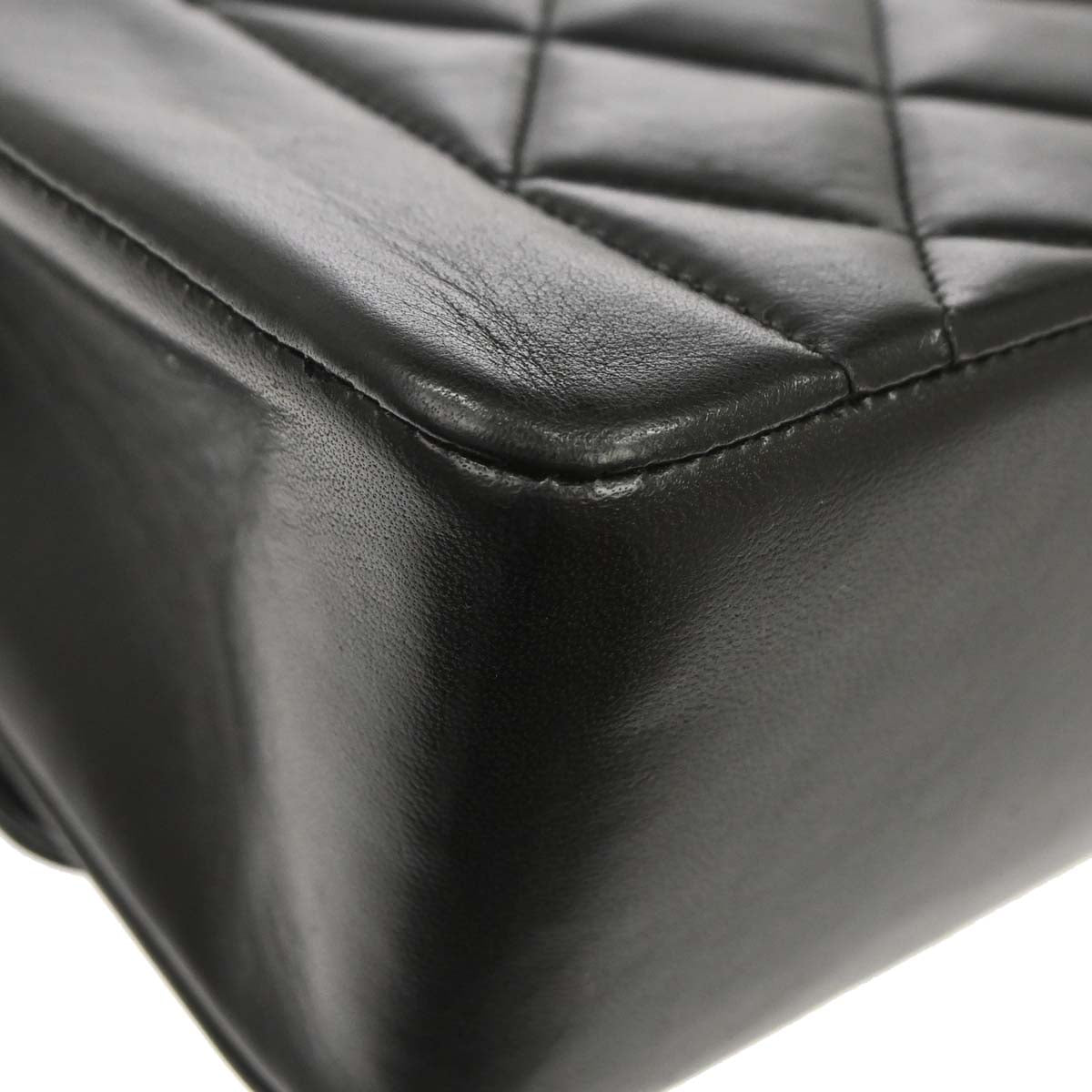 Chanel 1994-1996 Black Lambskin Small Diana Shoulder Bag
