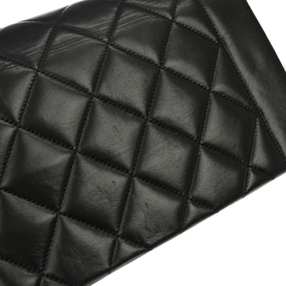 Chanel 1994-1996 Black Lambskin Small Diana Shoulder Bag