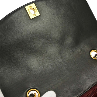 Chanel 1994-1996 Black Lambskin Small Diana Shoulder Bag
