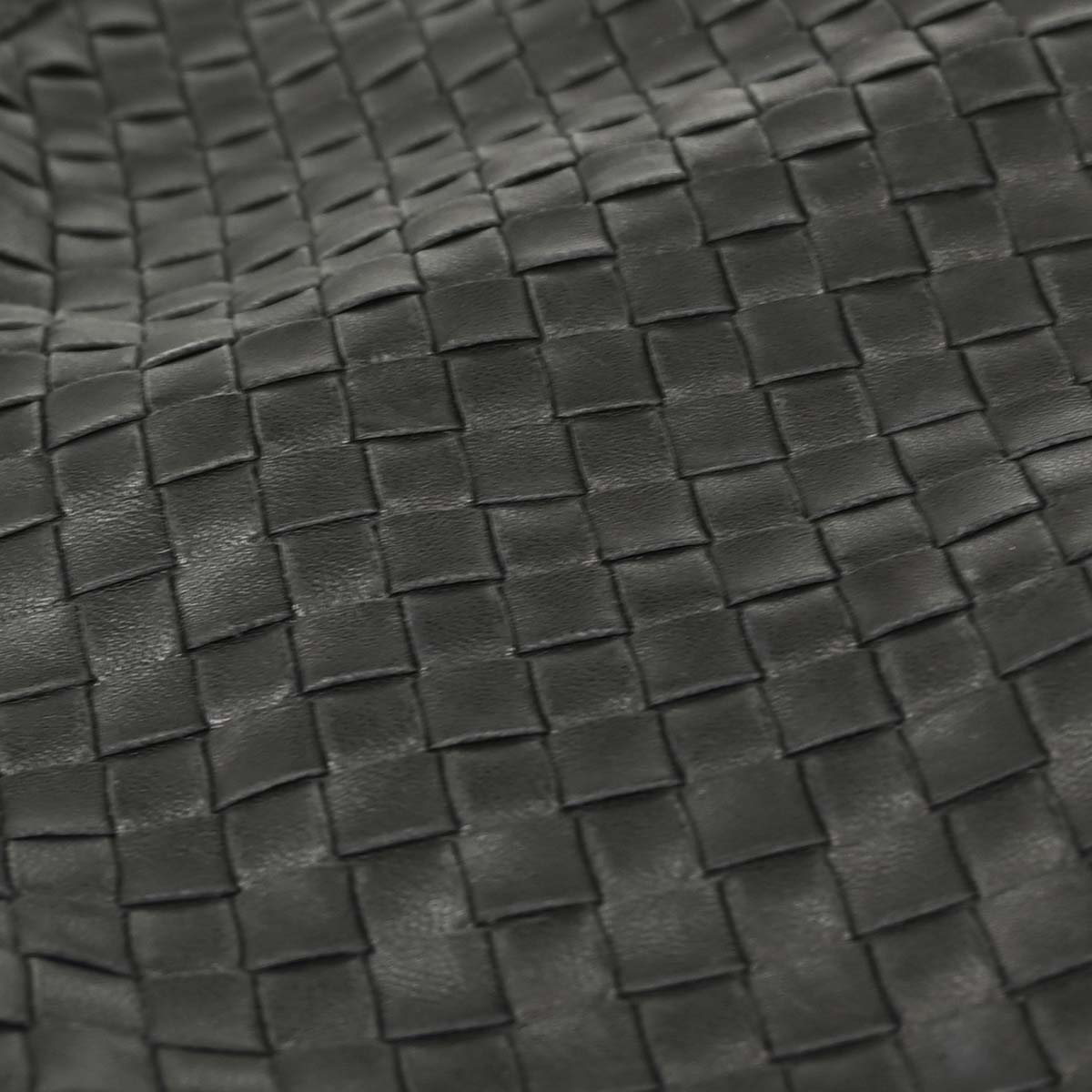Bottega Veneta Black Lambskin Intrecciato Hobo Handbag