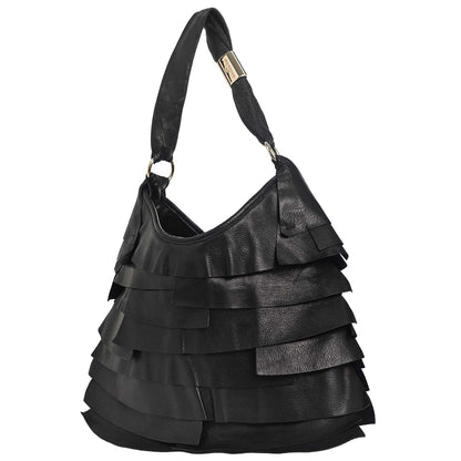 Yves Saint Laurent Black Calf Goat Saint Tropez Handbag