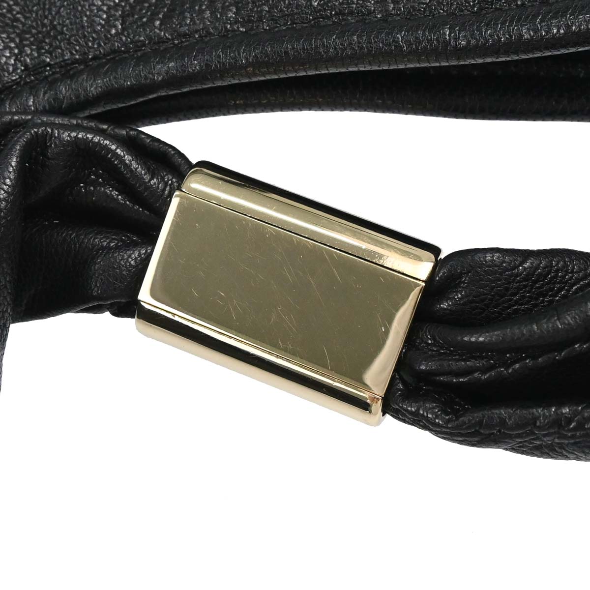 Yves Saint Laurent Black Calf Goat Saint Tropez Handbag