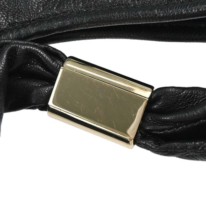 Yves Saint Laurent Black Calf Goat Saint Tropez Handbag