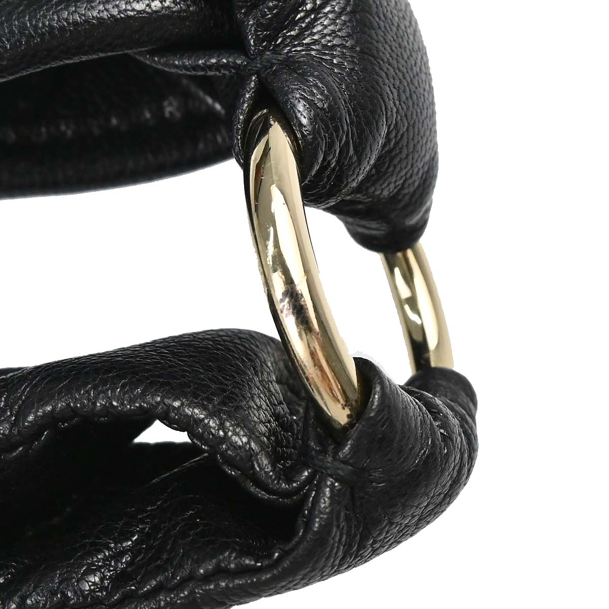 Yves Saint Laurent Black Calf Goat Saint Tropez Handbag