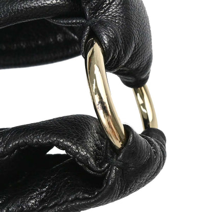 Yves Saint Laurent Black Calf Goat Saint Tropez Handbag