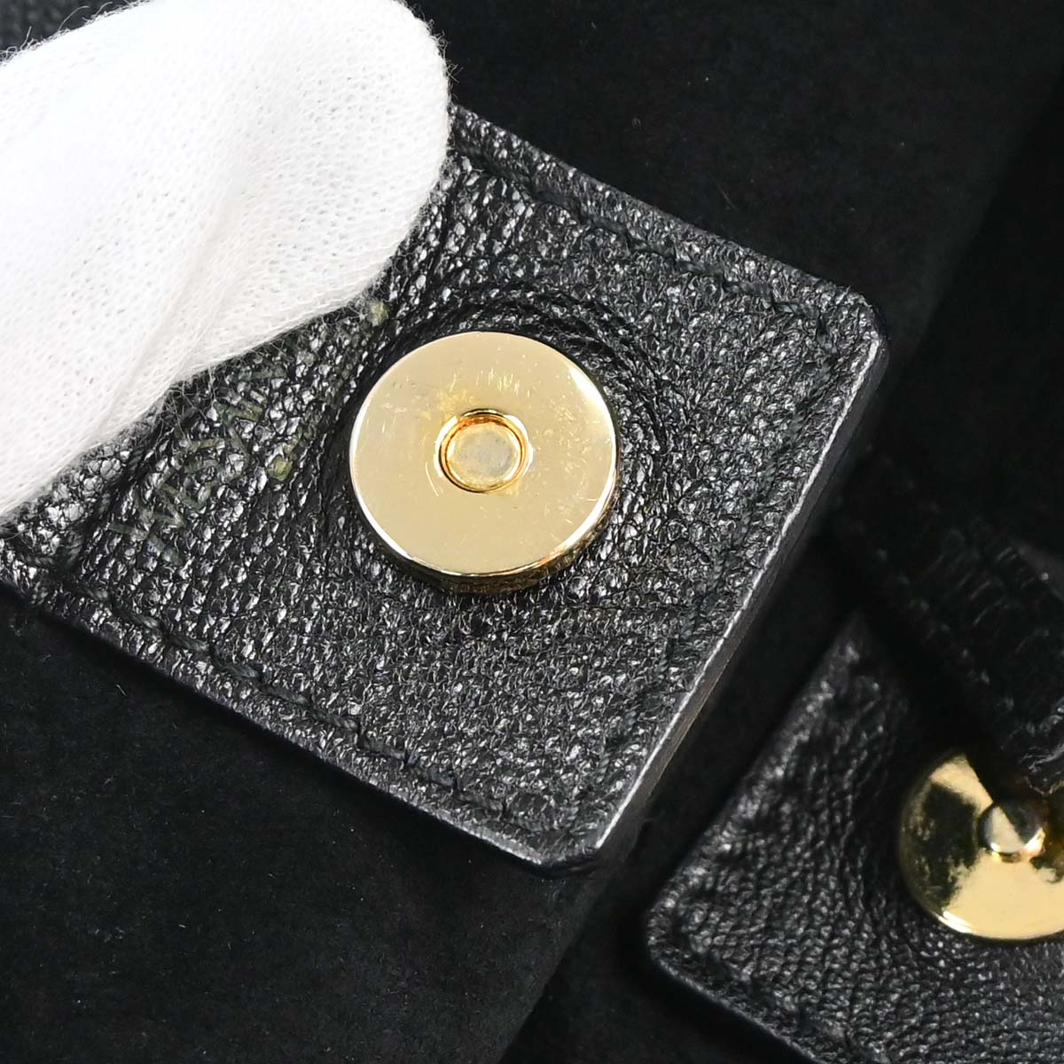 Yves Saint Laurent Black Calf Goat Saint Tropez Handbag