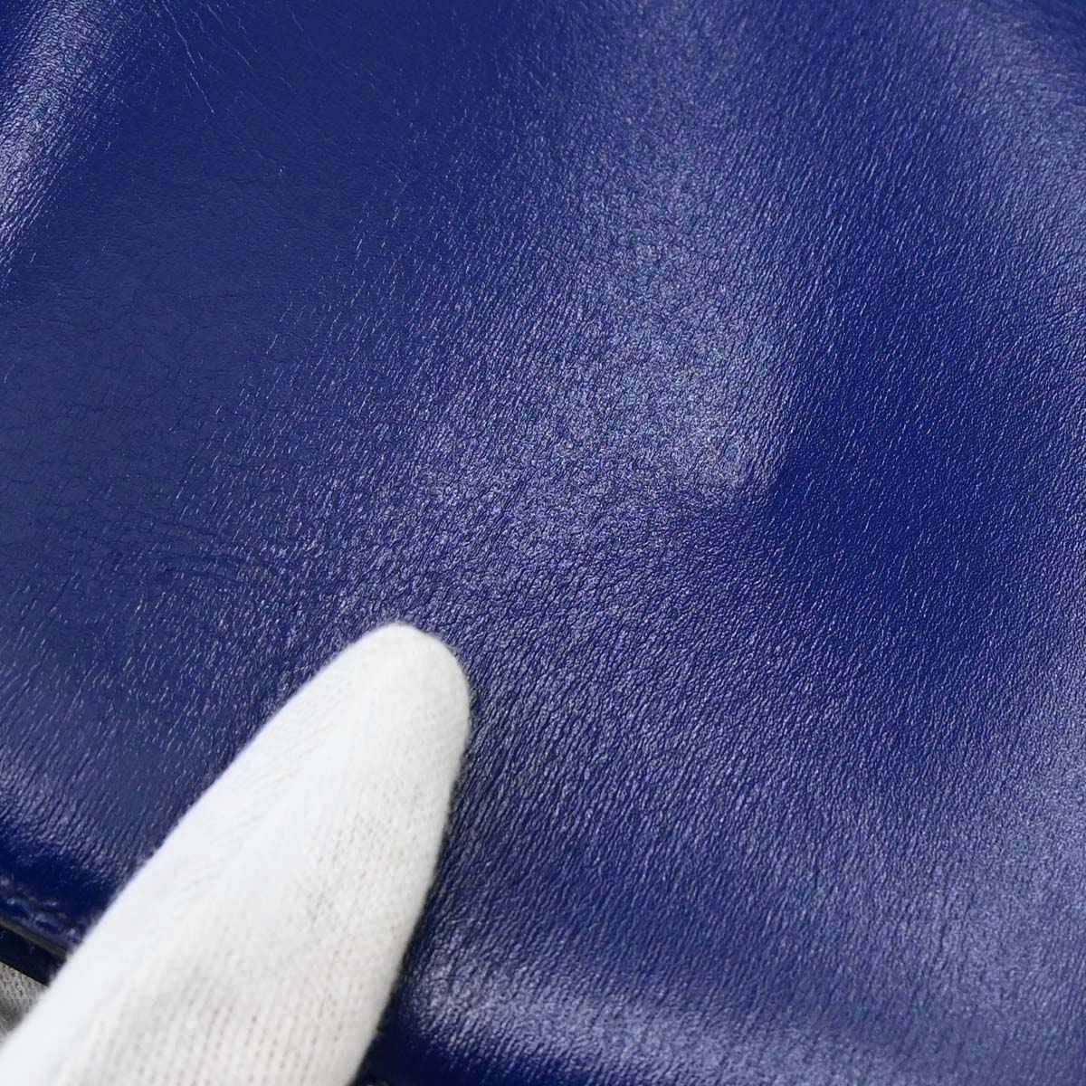 Hermes Blue Saphir Box Calf Constance 18 Shoulder Bag
