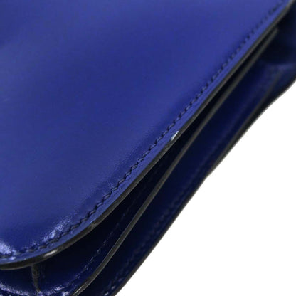 Hermes Blue Saphir Box Calf Constance 18 Shoulder Bag