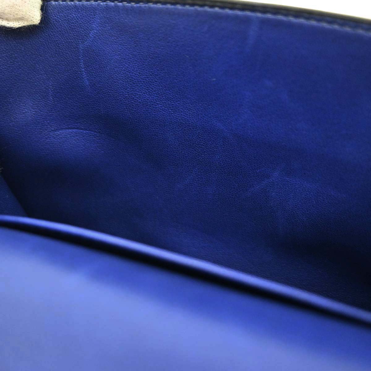 Hermes Blue Saphir Box Calf Constance 18 Shoulder Bag