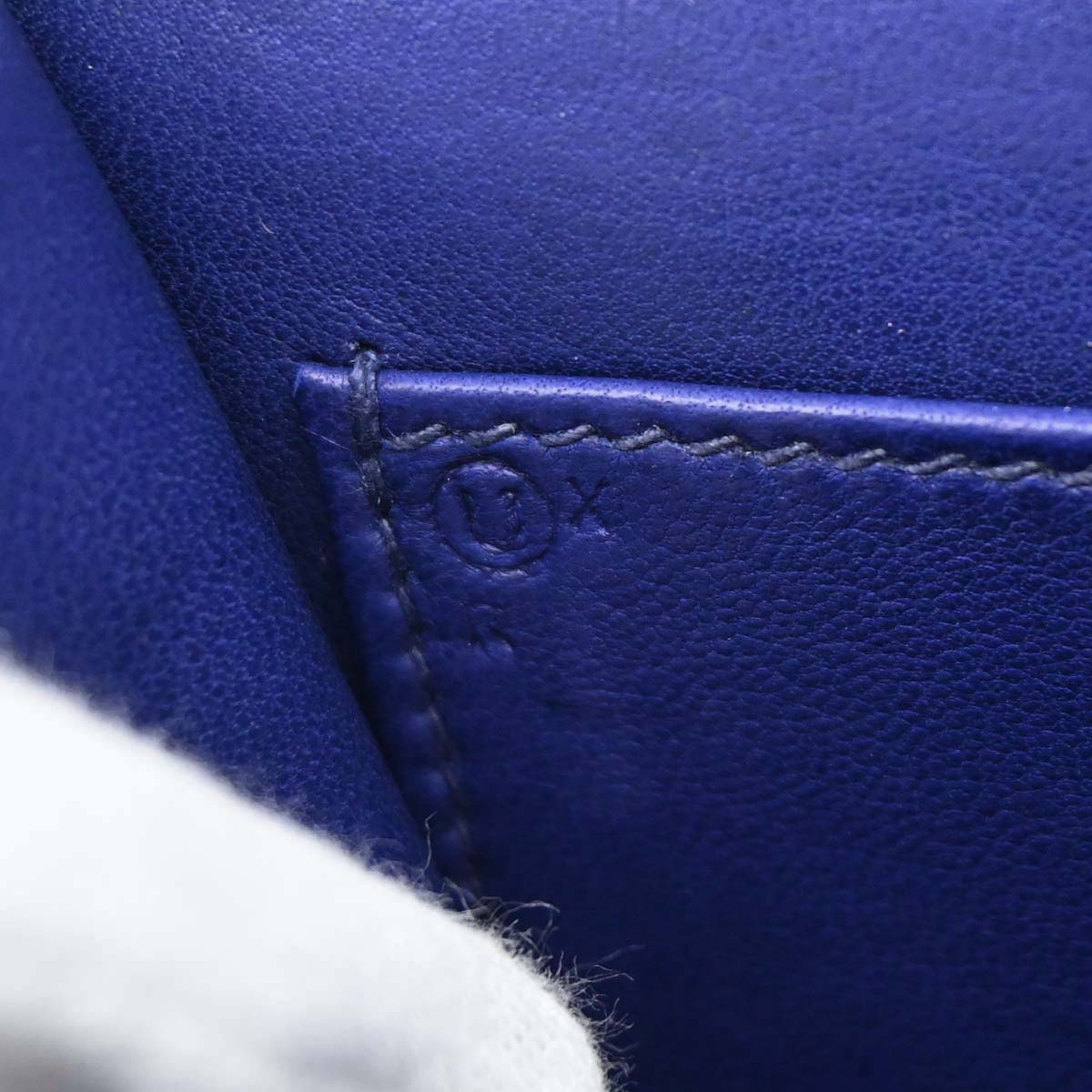 Hermes Blue Saphir Box Calf Constance 18 Shoulder Bag