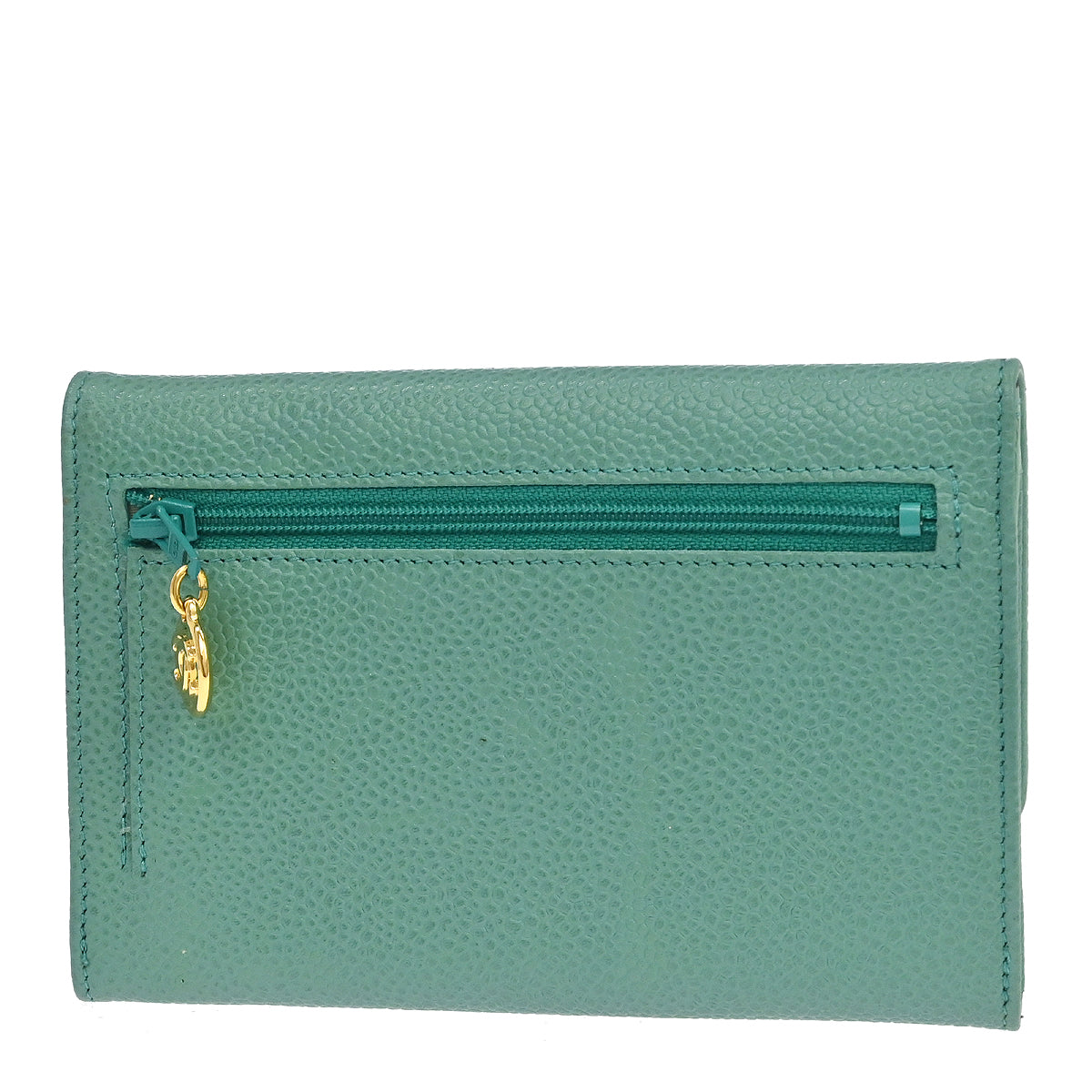 Chanel Green Caviar Skin Wallet