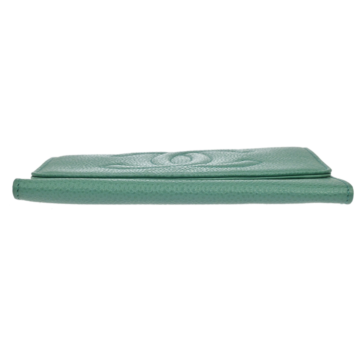 Chanel Green Caviar Skin Wallet