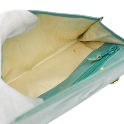 Chanel Green Caviar Skin Wallet