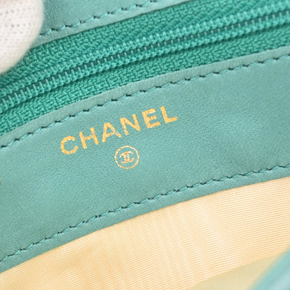 Chanel Green Caviar Skin Wallet