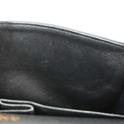 Chanel 2019 Black Lambskin Egyptian Medium Classic Double Flap Shoulder Bag
