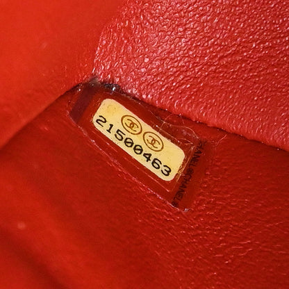 Chanel 2015-2016 Red Caviar Skin Medium Classic Double Flap Shoulder Bag
