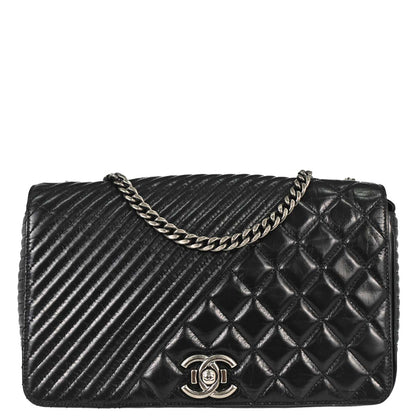 Chanel 2014-2015 Black Calfskin Coco Boy Flap Chain Shoulder Bag