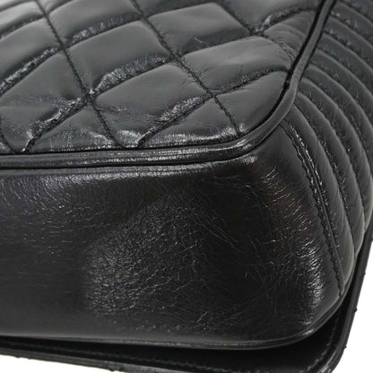 Chanel 2014-2015 Black Calfskin Coco Boy Flap Chain Shoulder Bag