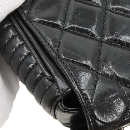 Chanel 2014-2015 Black Calfskin Coco Boy Flap Chain Shoulder Bag