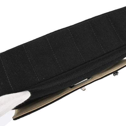 Chanel 1997-1999 Black Cotton Mademoiselle Lock Straight Flap Shoulder Bag