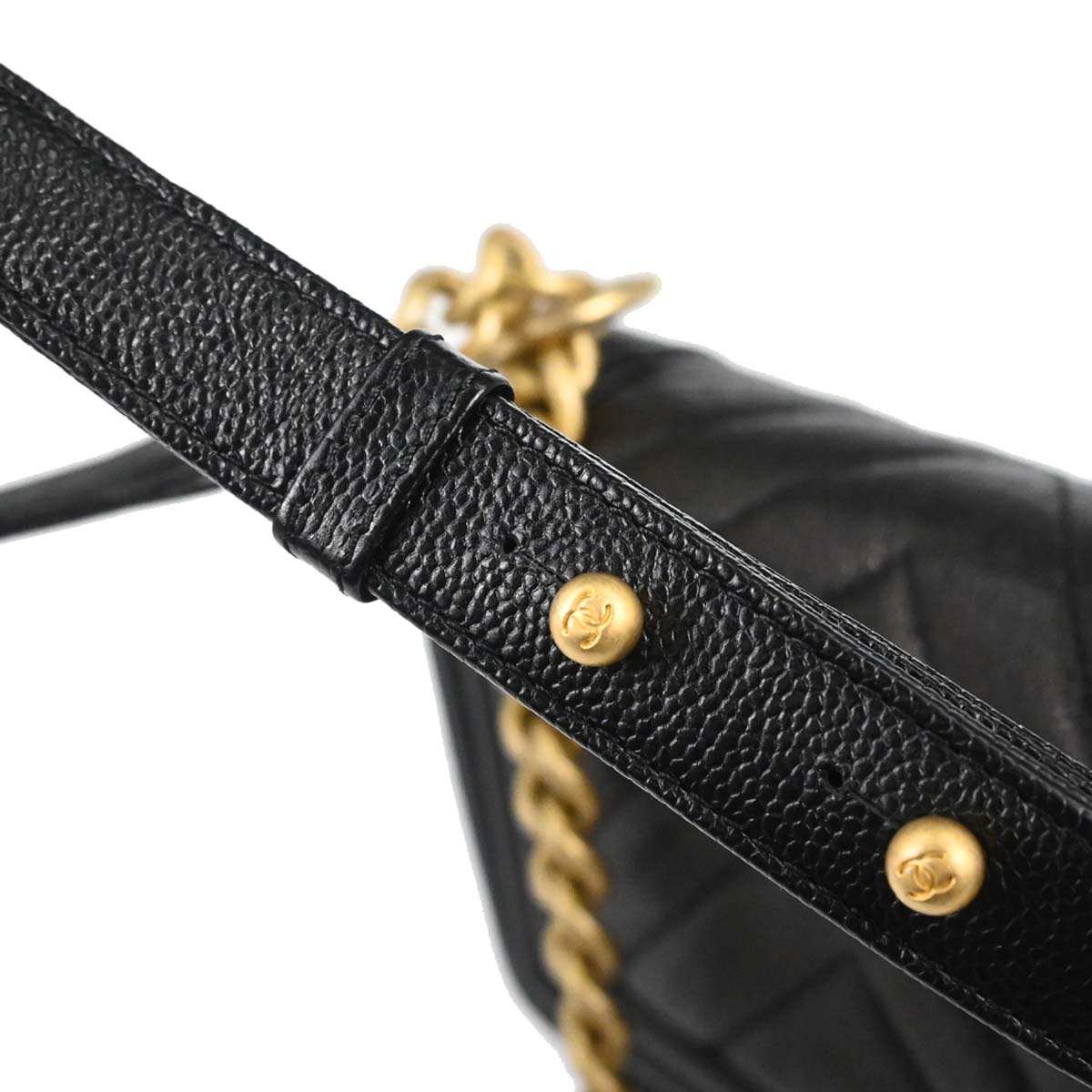 Boy Chanel 2017-2018 Black Caviar Skin Small Chain Shoulder Bag