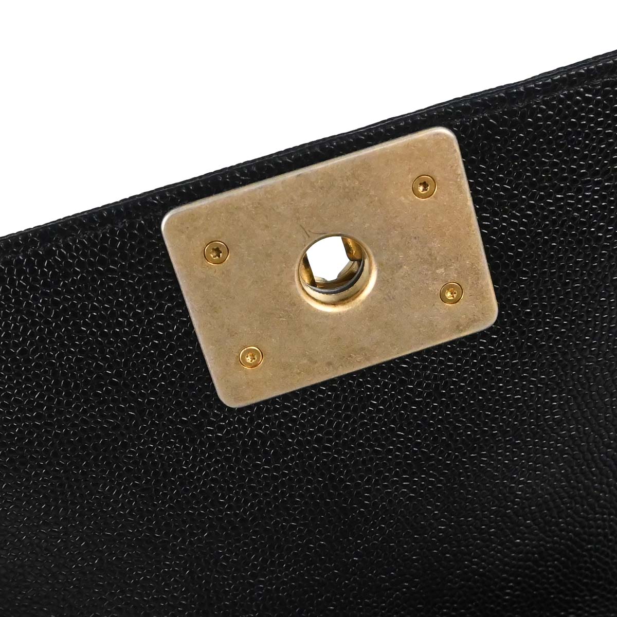 Boy Chanel 2017-2018 Black Caviar Skin Small Chain Shoulder Bag