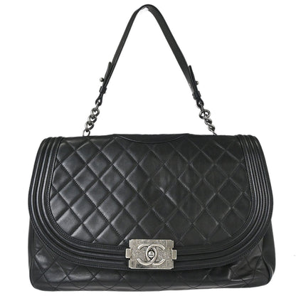 Boy Chanel 2012 Black Lambskin Antik Handbag