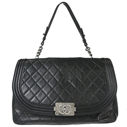 Boy Chanel 2012 Black Lambskin Antik Handbag