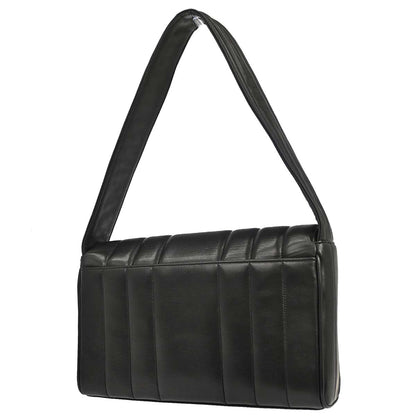 Chanel 1994-1996 Black Lambskin Mademoiselle Handbag