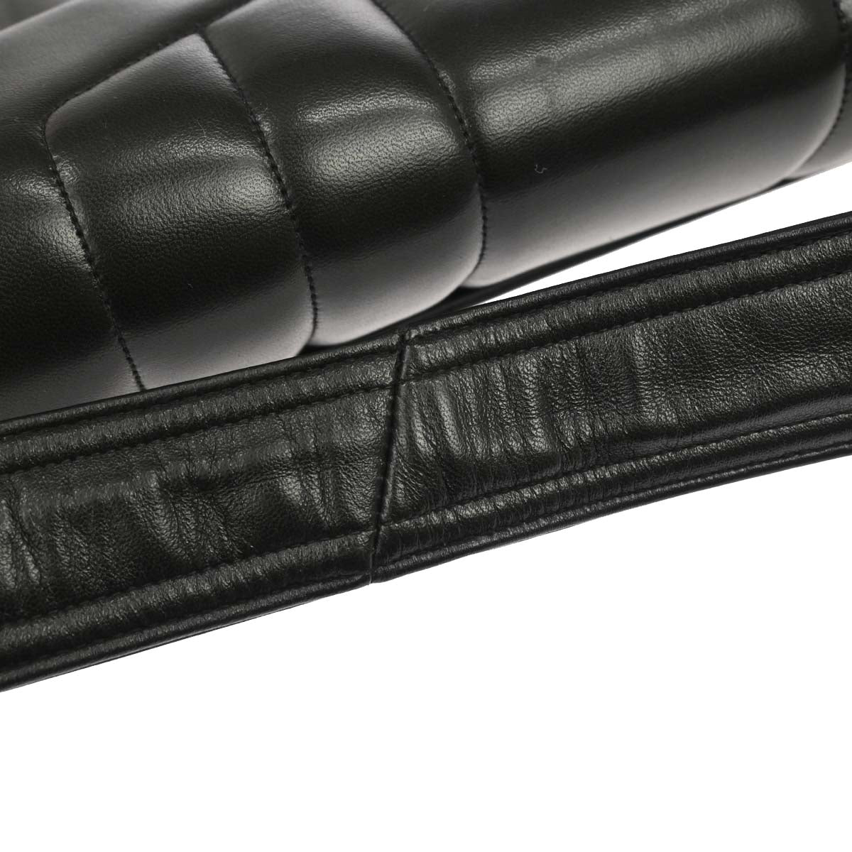 Chanel 1994-1996 Black Lambskin Mademoiselle Handbag