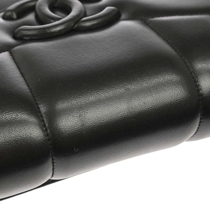 Chanel 1994-1996 Black Lambskin Mademoiselle Handbag